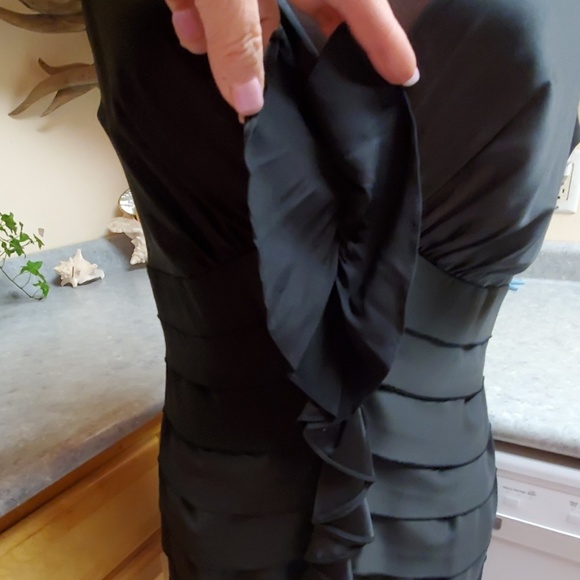 Jones New York Layered Silk Formal Party Dress 8 - Picture 6 of 8